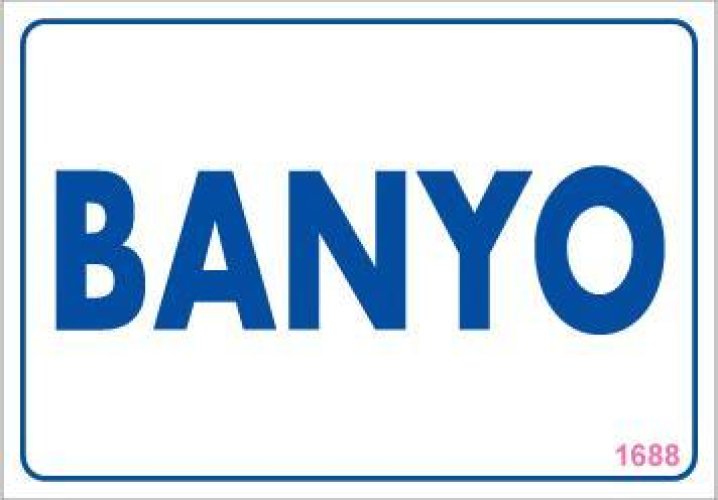 pvc-ikaz-levhasi-17-5x25-kod-1688-12190.jpg Banyo Uyarı Levhası 17,5x25 - Görsel 1