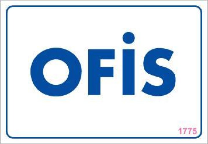 pvc-ikaz-levhasi-17-5x25-kod-1775-12196.jpg Ofis Uyarı Levhası 17,5x25 - Görsel 1