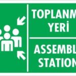 Toplanma Yeri Uyarı Levhası 17,5x25