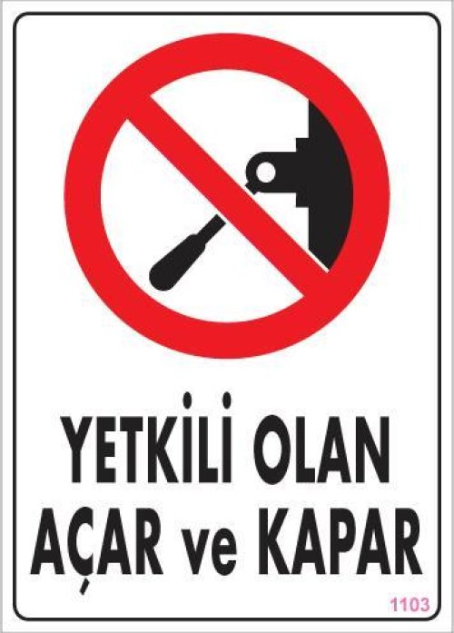 pvc-ikaz-levhasi-25x35-kod-1103-12158.jpg Yetkili Elektrik Uyarı Levhası - Görsel 1