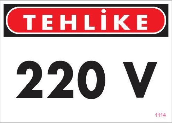 pvc-ikaz-levhasi-25x35-kod-1114-12172.jpg 220 V Tehlike Uyarı Levhası - Görsel 1