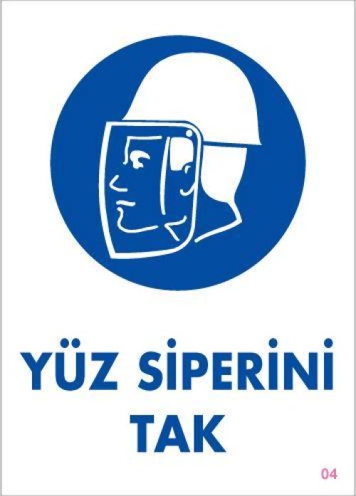 pvc-ikaz-levhasi-25x35-kod-4-12097.jpg Yüz Siperi Tak Uyarı Levhası - Görsel 1