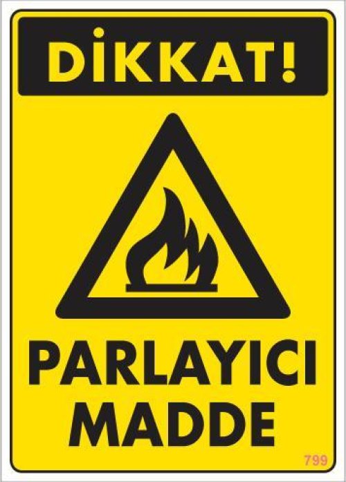 pvc-ikaz-levhasi-25x35-kod-799-12134.jpg Dikkat Parlayıcı Madde Levhası - Görsel 1