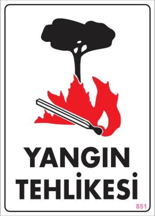 pvc-ikaz-levhasi-25x35-kod-851-12144.jpg Yangın Tehlikesi Uyarı Levhası - Görsel 1