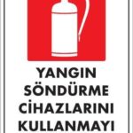 Yangın Söndürme Tüpü Levhası