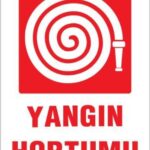 Yangın Hortumu Uyarı Levhası 25x35