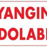 Yangın Dolabı Uyarı Levhası 25x35