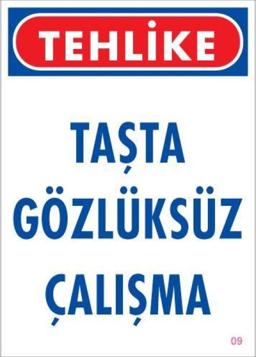 pvc-ikaz-levhasi-25x35-kod-9-12098.jpg Gözlüksüz Çalışma Uyarı Levhası - Görsel 1