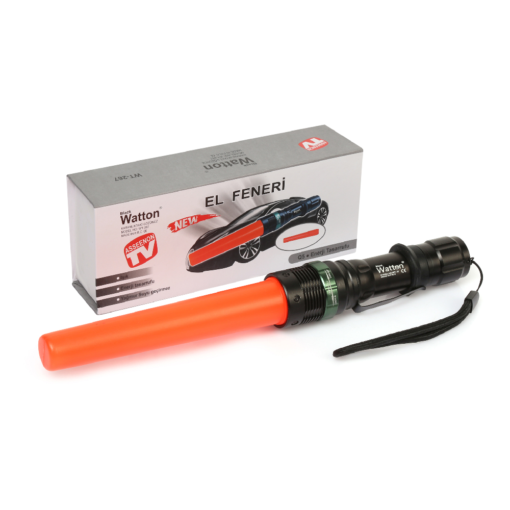 q5-led-guclu-pilli-el-fener-18195-1.jpg Watton WT-267 Zoomlu Cree Q5 Güçlü El Feneri - Görsel 1