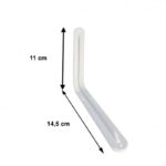 Beyaz Dübelli Raf Altı Tutucu - 5x6 mm