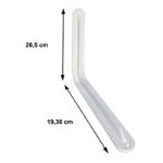 Beyaz Dübelli Raf Altı Tutucu 8x10 mm - Görsel 2