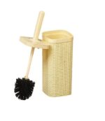 Rattan Wc Klozet Temizleme Fırçası - Antrasit - Görsel 3