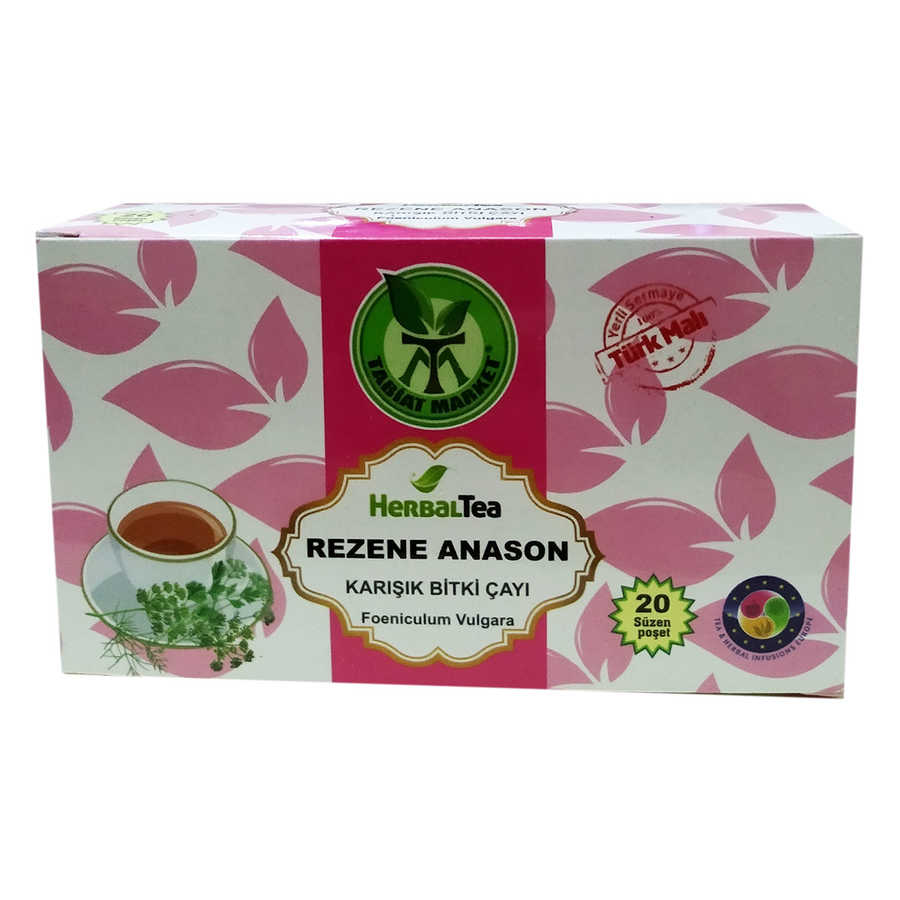 Rezene Anason Karışık Bitki Çayı 20 Süzen Pşt - Tabiat Market Rezene Anason Karışık Çayı 20 Süzen Poşet - Görsel 1