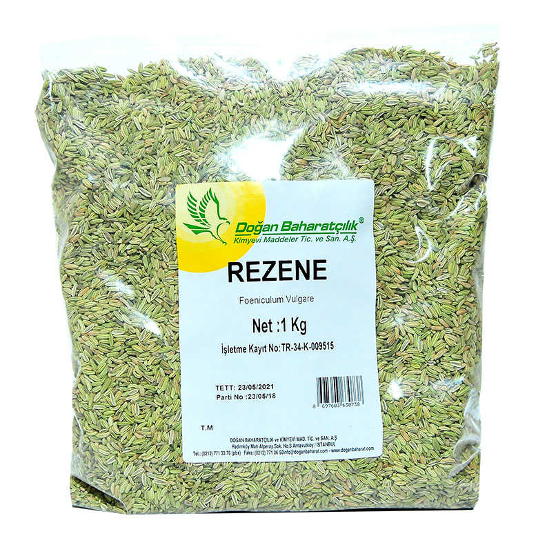 Rezene Tohumu 1 Kg - Doğan Rezene Doğal Tane Rezene Tohumu 1000 Gr Paket - Görsel 1