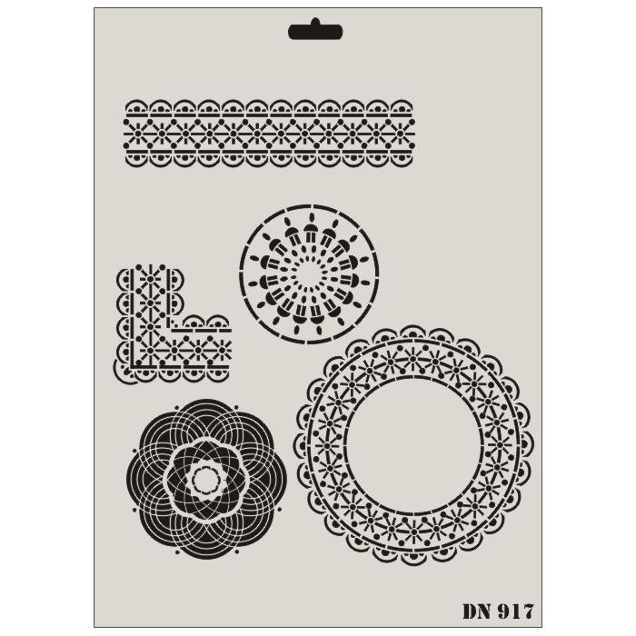 rich-dantel-seri-dn-917-stencil-35x25-cm-22435.jpg Rich Dantel Seri Stencil Şablon - DN-917 (35x25 cm) - Görsel 1