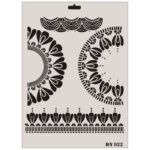 Rich Dantel Seri DN-922 Stencil Şablon - 35x25 cm