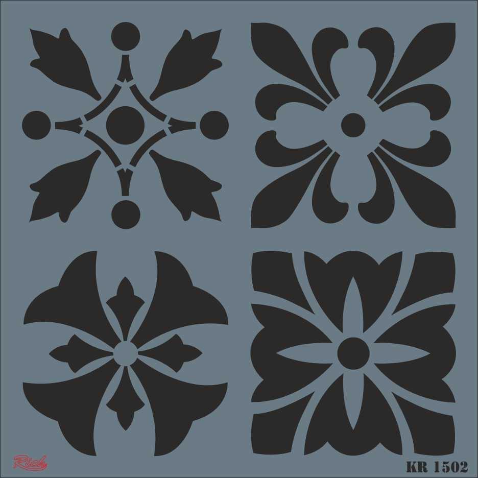 rich-kr-1502-fayans-stencil-30x30-cm-52343.jpg Rich KR 1502 Fayans Stencil 30X30 cm - Görsel 1