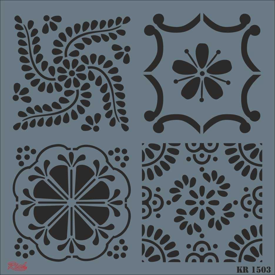 rich-kr-1503-fayans-stencil-30x30-cm-52344.jpg Rich KR 1503 Fayans Stencil 30X30 cm - Görsel 1