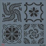 Rich KR 1503 Fayans Stencil 30X30 cm - Görsel 2