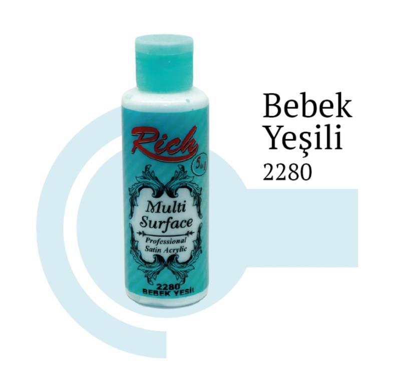 rich-multi-surface-2280-bebek-yesili-akrilik-boya-130-cc-21583.jpg Rich Multi Surface Akrilik Boya - 2280 Bebek Yeşili (130 cc) - Görsel 1