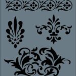 Rich New Seri N-118 Stencil 35x25 cm