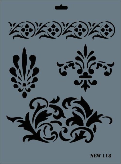 rich-new-seri-n-118-stencil-35x25-cm-52389.jpg Rich New Seri N-118 Stencil 35x25 cm - Görsel 1