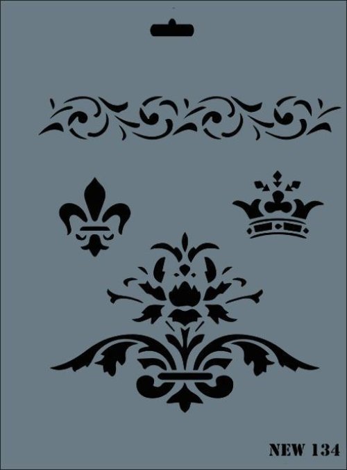 rich-new-seri-n-134-stencil-35x25-cm-52401.jpg Rich New Seri N-134 Stencil 35x25 cm - Görsel 1