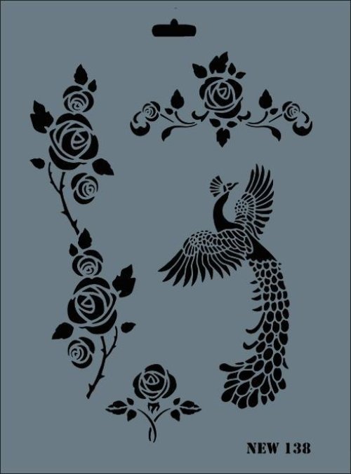 rich-new-seri-n-138-stencil-35x25-cm-52404.jpg Rich New Seri N-138 Stencil 35x25 cm - Görsel 1