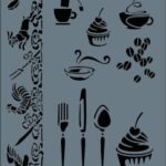 Rich New Seri N-149 Stencil 35x25 cm