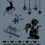 Rich New Seri N-220 Stencil 35x25 cm