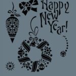 Rich New Seri N-223 Stencil 35x25 cm