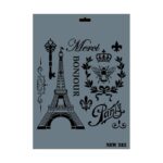 Rich New Seri N-282 Stencil 35x25 cm