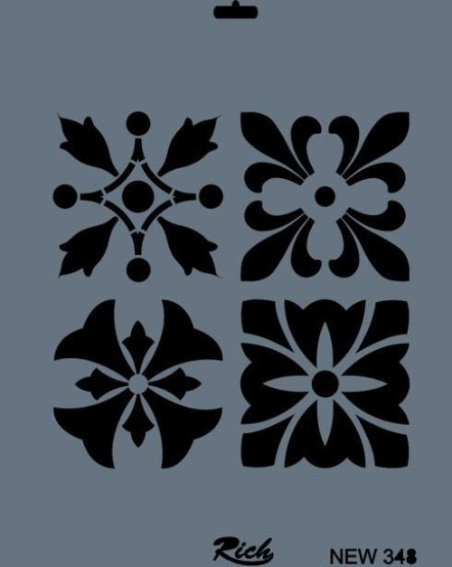 rich-new-seri-n-348-stencil-35x25-cm-52446.jpg Rich New Seri N-348 Stencil 35x25 cm - Görsel 1