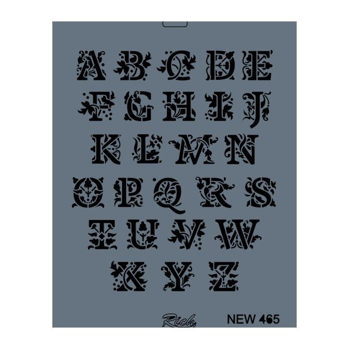 rich-new-seri-n-465-stencil-35x25-cm-22424.jpg Rich New Seri N-465 Stencil 35x25 cm - Görsel 1