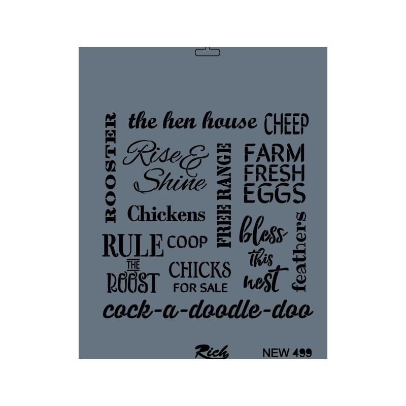 rich-new-seri-n-499-stencil-35x25-cm-24405.jpg Rich New Seri Stencil Şablon 35x25 cm - N-499 - Görsel 1