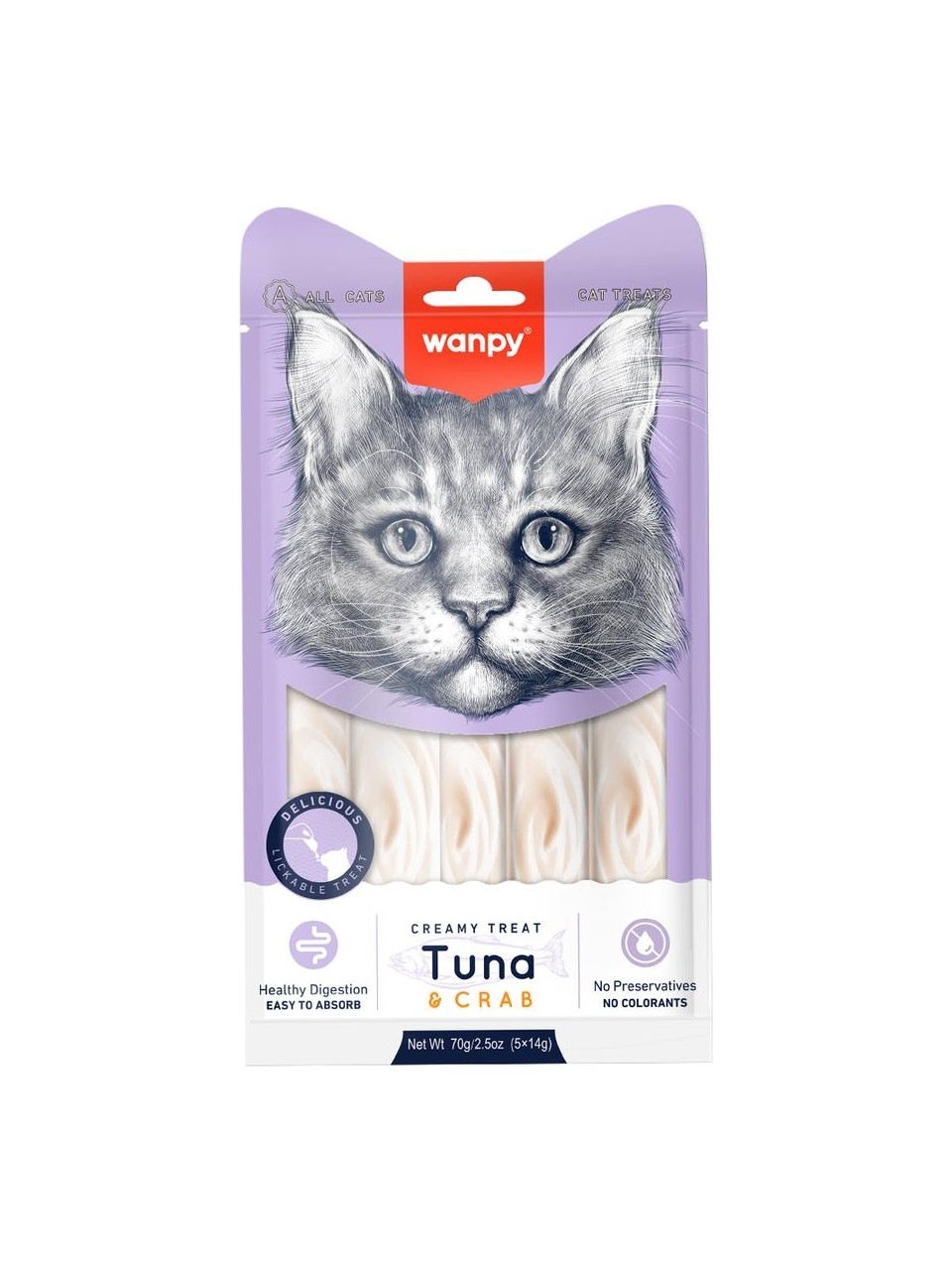 s-349-960-1280-110000357408985-jpg.jpg Wanpy Ton Balıklı Yengeçli a Likit Kedi Ödülü 5X14GR - Görsel 1