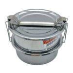 2'li Paslanmaz Çelik Sefer Tası - 14 cm Çap