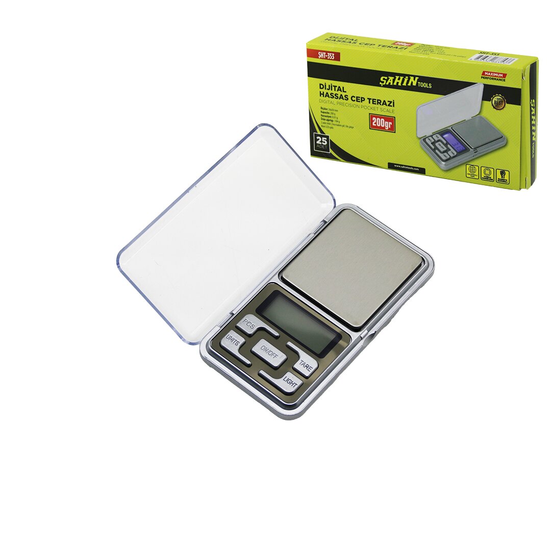 sahin-tools-sht-353-mini-20131-1.jpg Mini Cep Boy Hassas Takı Terazisi - 200 gr / 0.01 gr - Görsel 1