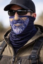 Sakallı Yüz Desenli Baf Buff  Çok Amaçlı Boyunluk & Maske 1 No - Görsel 3