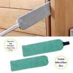 Saplı Mikrofiber Başlıklı Girintili Yüzey Temizleme Mopu Toz Alma Fırçası - Görsel 5