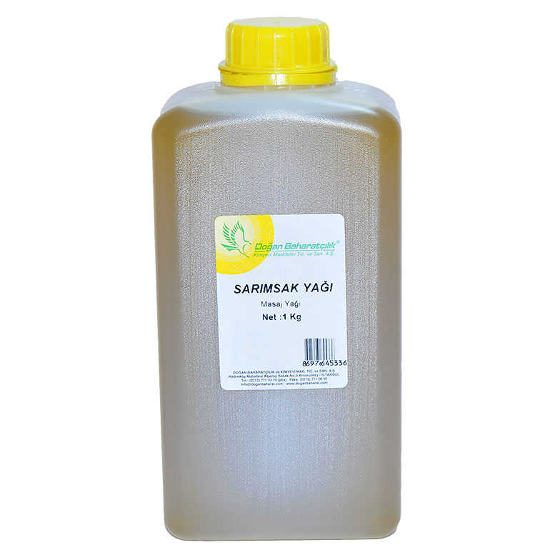 Sarımsak Yağı 1Kg - Doğan Sarımsak Yağı Pet Bidon 1000 Gr - Görsel 1
