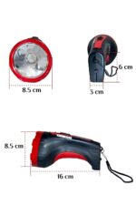 Şarjlı 10w Projektör Led El Feneri 2 Mod Aydınlatmalı Uzun Menzil Güvenlik Bekçi Polis Feneri Işıldak - Görsel 5
