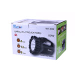 Şarjlı 50 W Büyük Fener Watton Wt-400 - Görsel 3