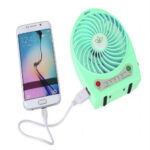 Şarjlı Taşınabilir Mini Fan - Vantilatör - Görsel 2