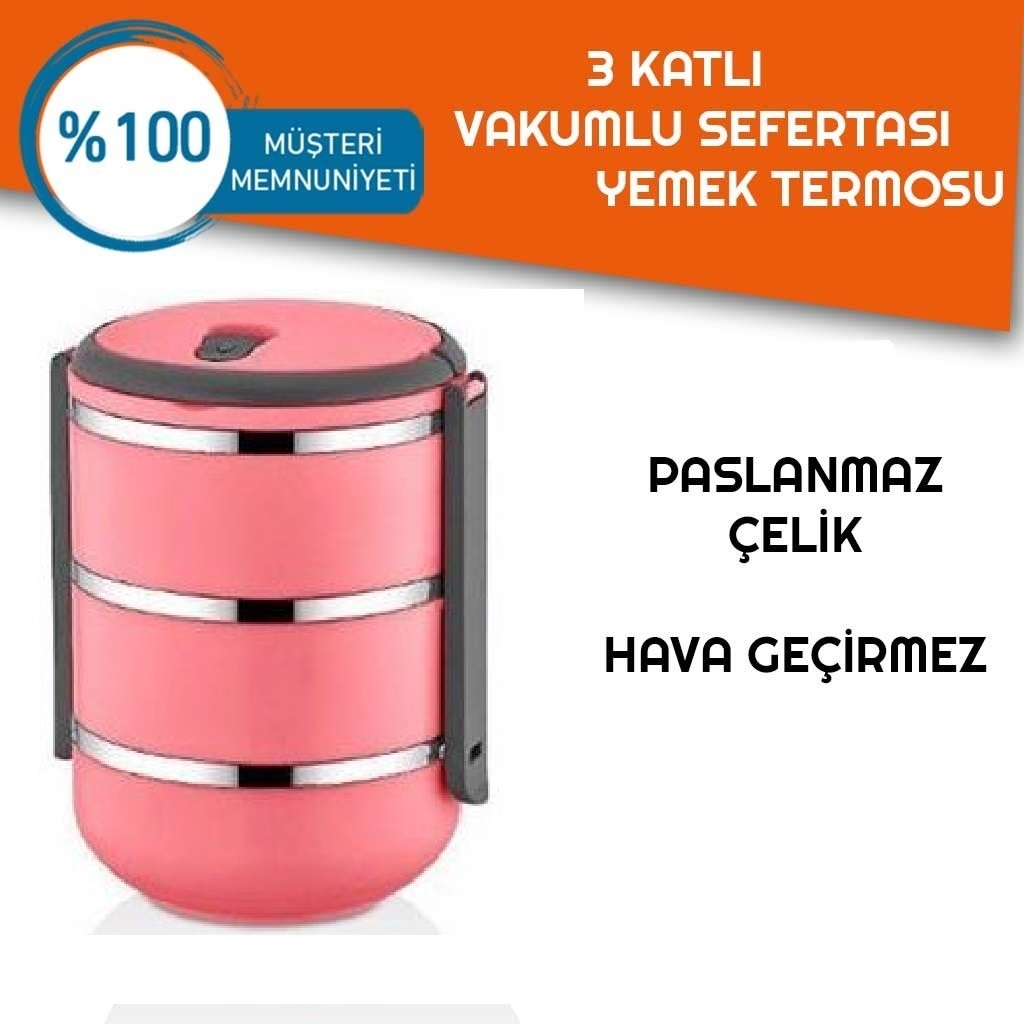 sefer-tas-4334-1.jpg Sefer Tası Yemek Termosu Saklama Kabı Termosu 3lü - ÇELİK - Görsel 1