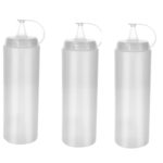 Şeffaf Sos Şişesi - 1000ML Dev Boy 3 Adet