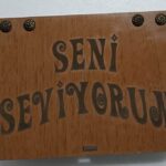 Seni Seviyorum Ahşap Hediye Kutusu Sevgiliye Hediye
