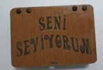 Seni Seviyorum Ahşap Hediye Kutusu Sevgiliye Hediye - Görsel 3