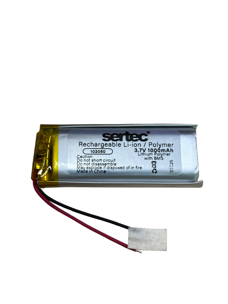 sertec-102050-3-7v-1000mah-li-10009-1.png Sertec 102050 3.7V 1000 mAh Koruma Devreli Li-Po Pil - Görsel 1
