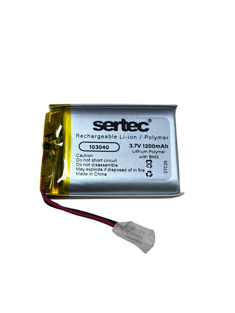 sertec-103040-3-7v-1200mah-li-10010-1.png Sertec 103040 3.7V 1200 mAh Koruma Devreli Li-Po Pil - Görsel 1
